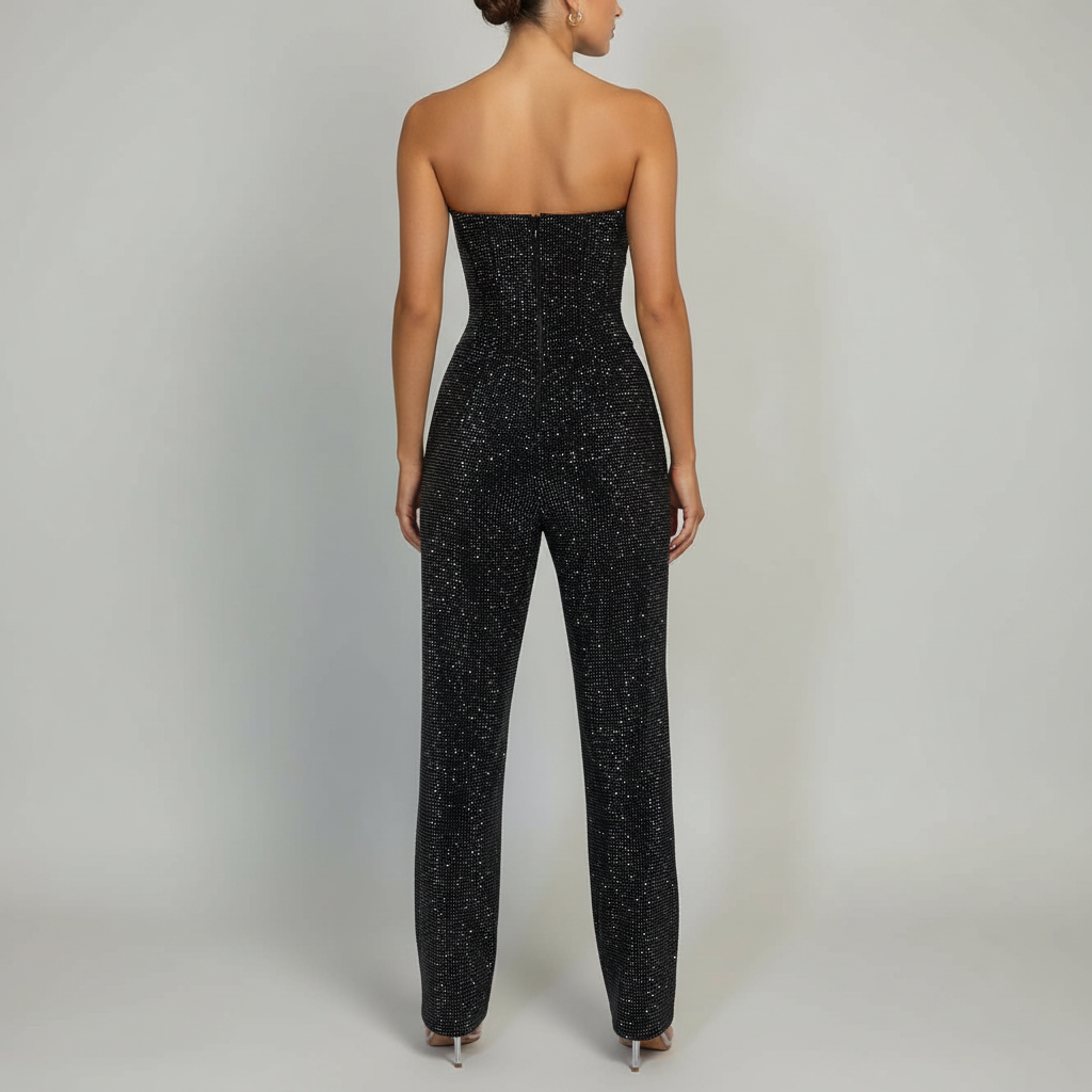 Platomer | Axelbandslös jumpsuit med avslappnad passform