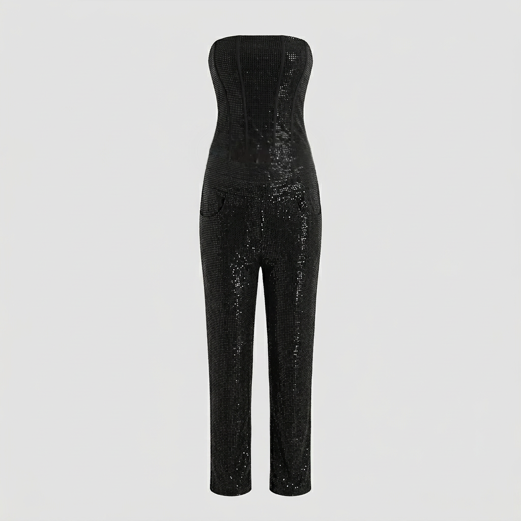 Platomer | Axelbandslös jumpsuit med avslappnad passform