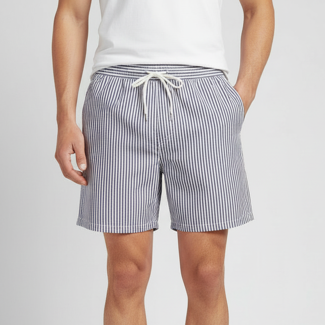 Platomer | Elastiskt midjeband och andningsbart tyg badshorts