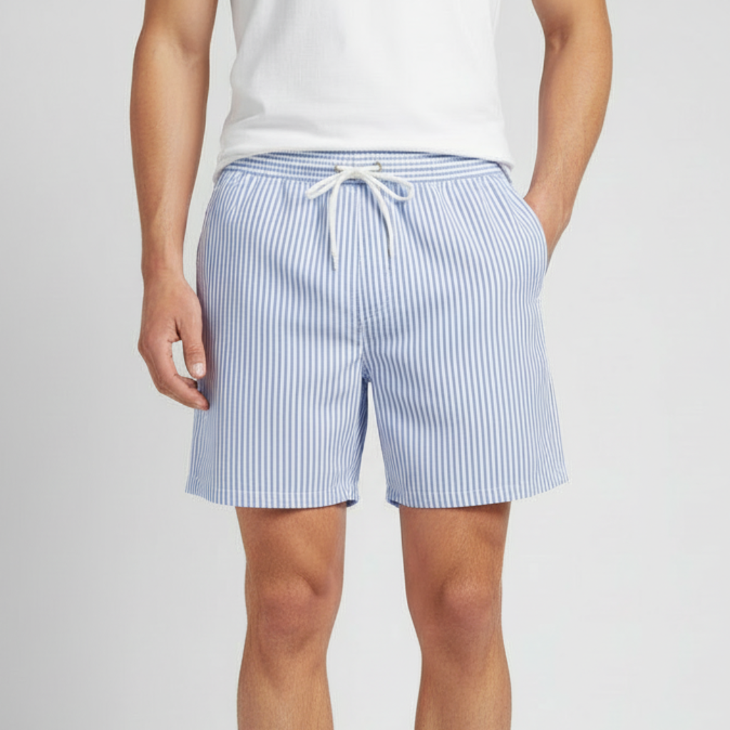 Platomer | Elastiskt midjeband och andningsbart tyg badshorts