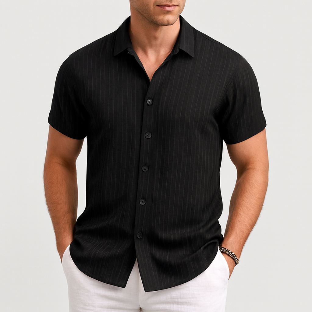 Platomer | Randig skjorta med kavajkrage