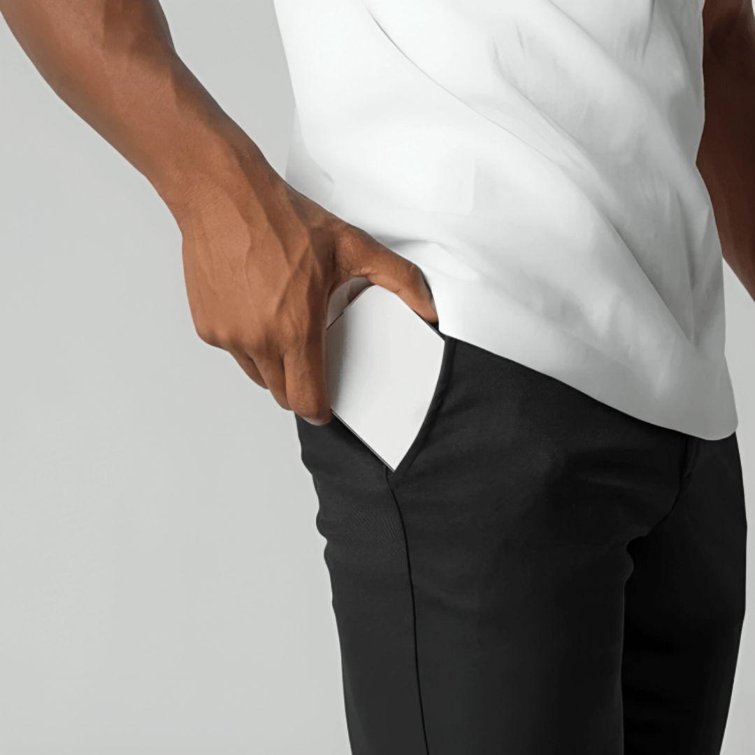 Chinos herr med stretch, smal passform, andningsbara och bekväma - view 6