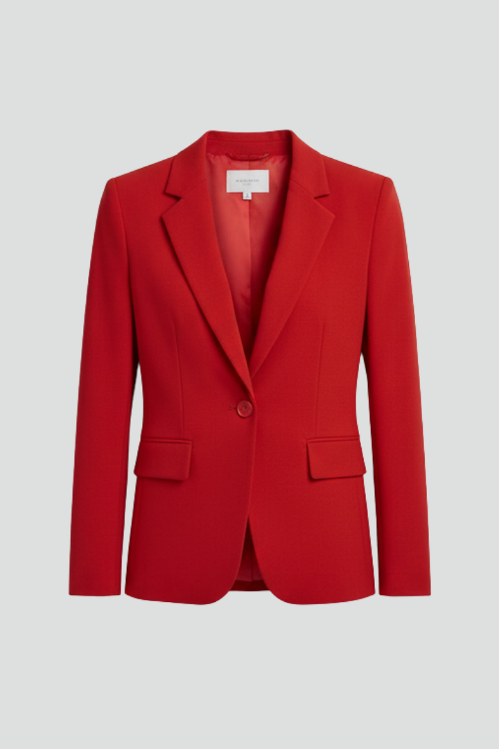 Kavaj dam med klassiskt slag och en knapp, enknäppt blazer till kontoret och festen - view 7