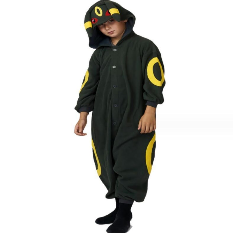 Kigurumipyjamas i mjuk fleece, unisex onepiece för vuxna och barn, mysig och varm för hela familjen - view 10