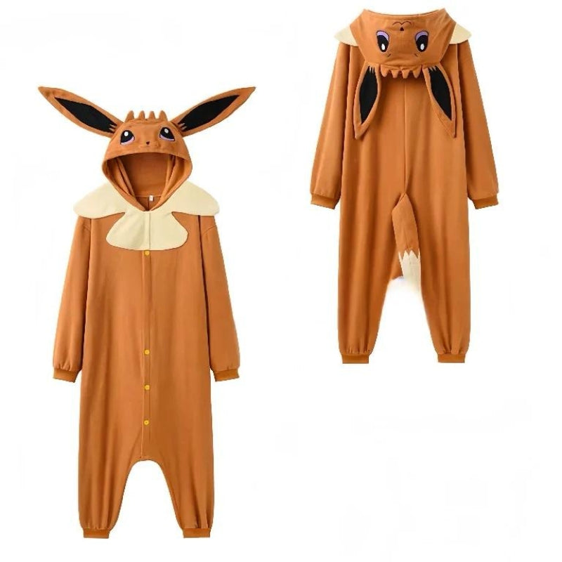 Kigurumipyjamas i mjuk fleece, unisex onepiece för vuxna och barn, mysig och varm för hela familjen - view 20