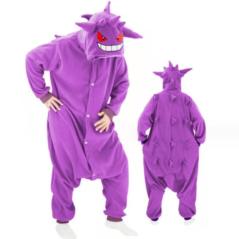 Kigurumipyjamas i mjuk fleece, unisex onepiece för vuxna och barn, mysig och varm för hela familjen - view 5