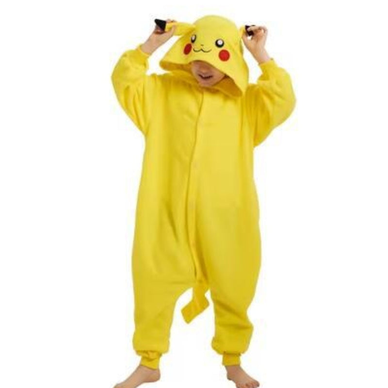 Kigurumipyjamas i mjuk fleece, unisex onepiece för vuxna och barn, mysig och varm för hela familjen - view 6