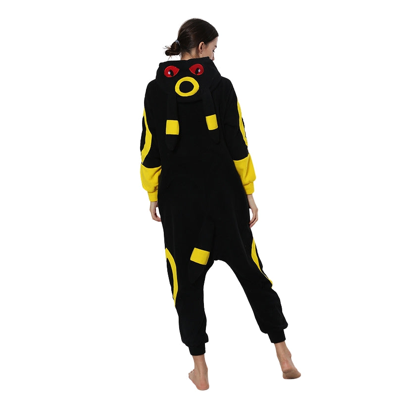 Kigurumipyjamas i mjuk fleece, unisex onepiece för vuxna och barn, mysig och varm för hela familjen - view 8