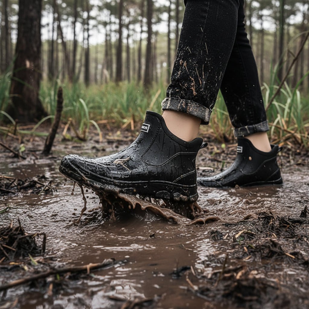 Låga gummistövlar för utomhusbruk, vattenavvisande och halkfria, slip on - view 7