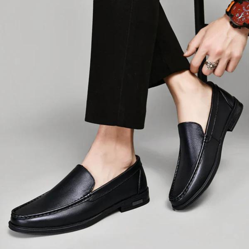 Loafers herr i äkta läder, eleganta finskor till kostym och kontor - view 12