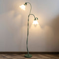 Calla Blommor Golvlampa | Elegant Design för Vardagsrummet med Grön Matt Finish 0