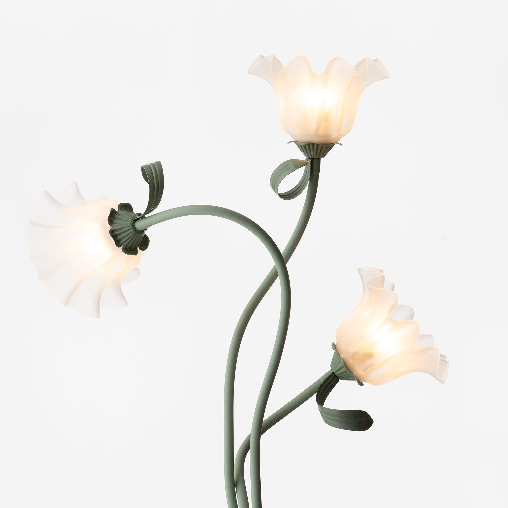 Calla Blommor Golvlampa | Elegant Design för Vardagsrummet med Grön Matt Finish 4