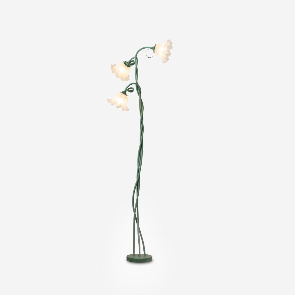 Calla Blommor Golvlampa | Elegant Design för Vardagsrummet med Grön Matt Finish 9