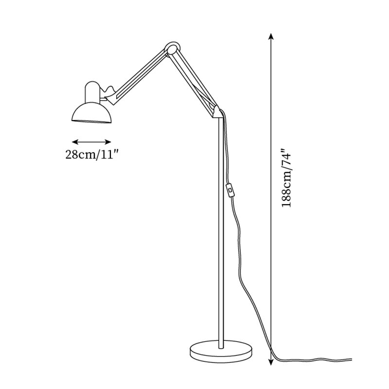 Flexo Memphis | Modern Golvlampa med Justerbar Arm i Färgglad Design 5