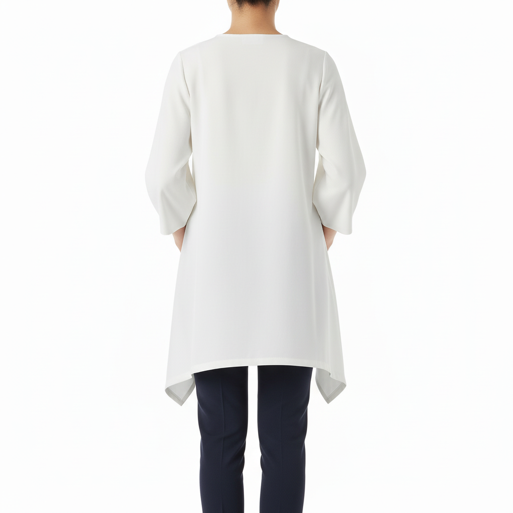 Platomer | Asymmetrisk blus med knapprad