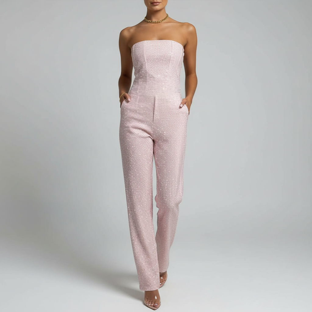 Platomer | Axelbandslös jumpsuit med avslappnad passform