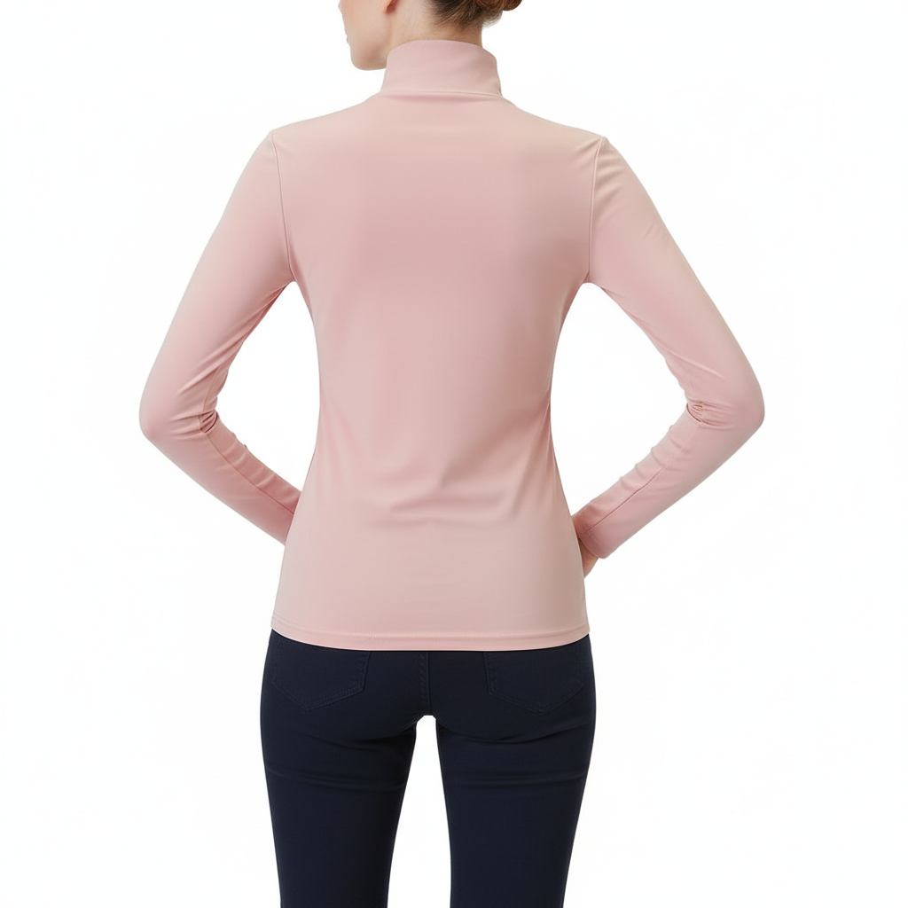 Platomer | Blus med hög hals i mjukt tyg