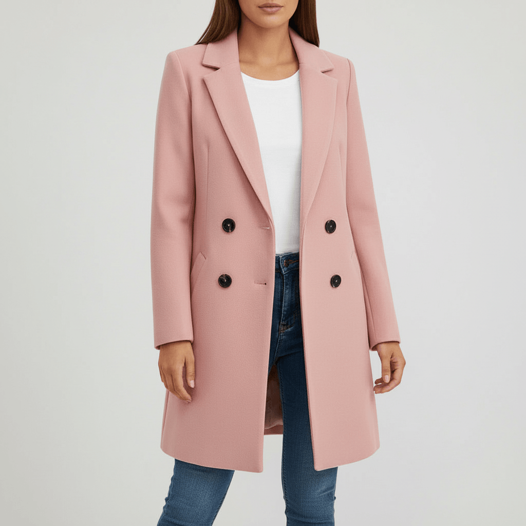 Platomer | Chic kappa med nedvänd krage