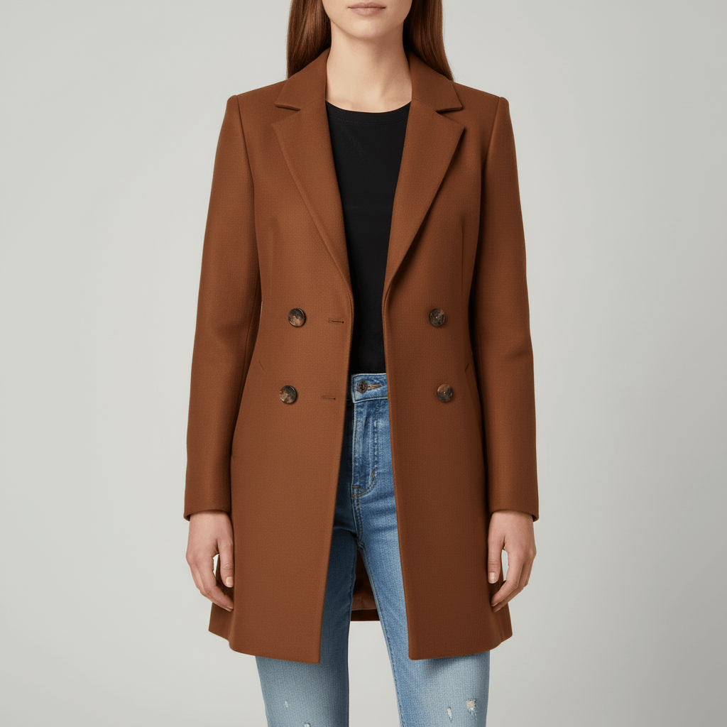 Platomer | Chic kappa med nedvänd krage