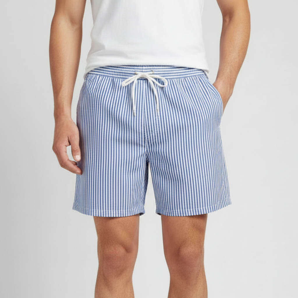 Platomer | Elastiskt midjeband och andningsbart tyg badshorts
