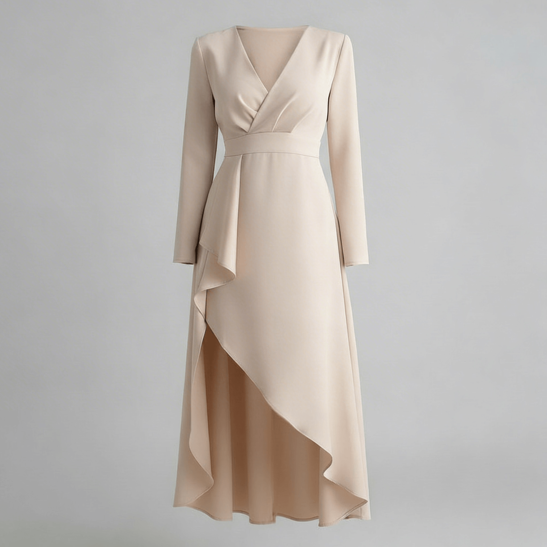 Platomer | Elegant midiklänning med paljetterade ärmar