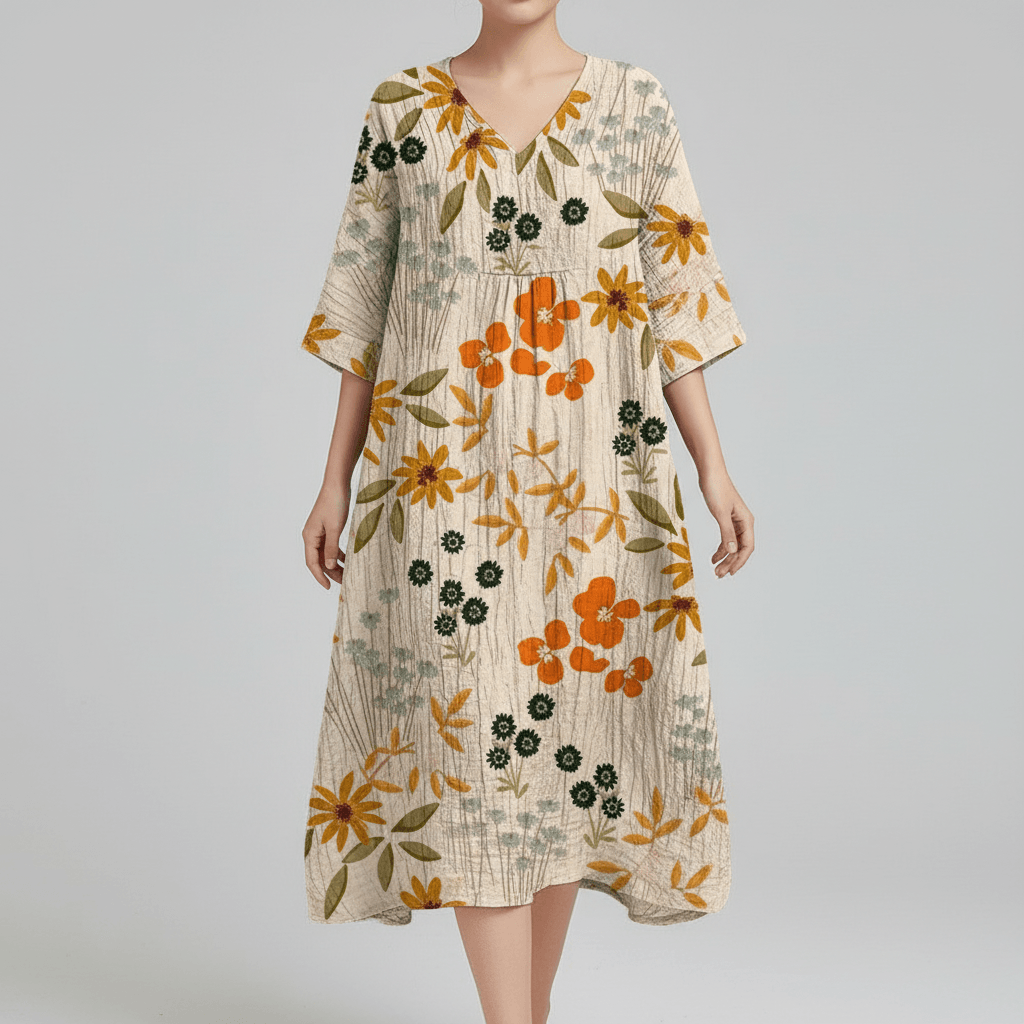 Platomer | Färgglad blommig sommarklänning