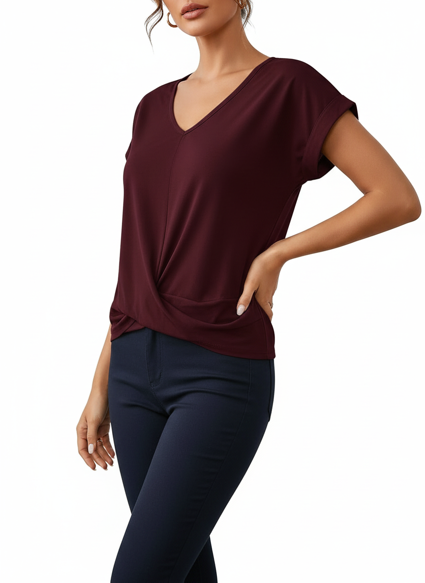 Platomer | Lätt blus med V-ringning