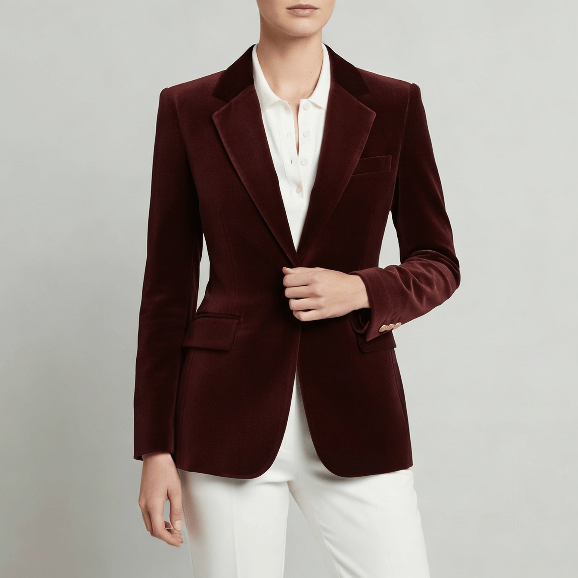 Platomer | Sammet med guldknappar kavaj