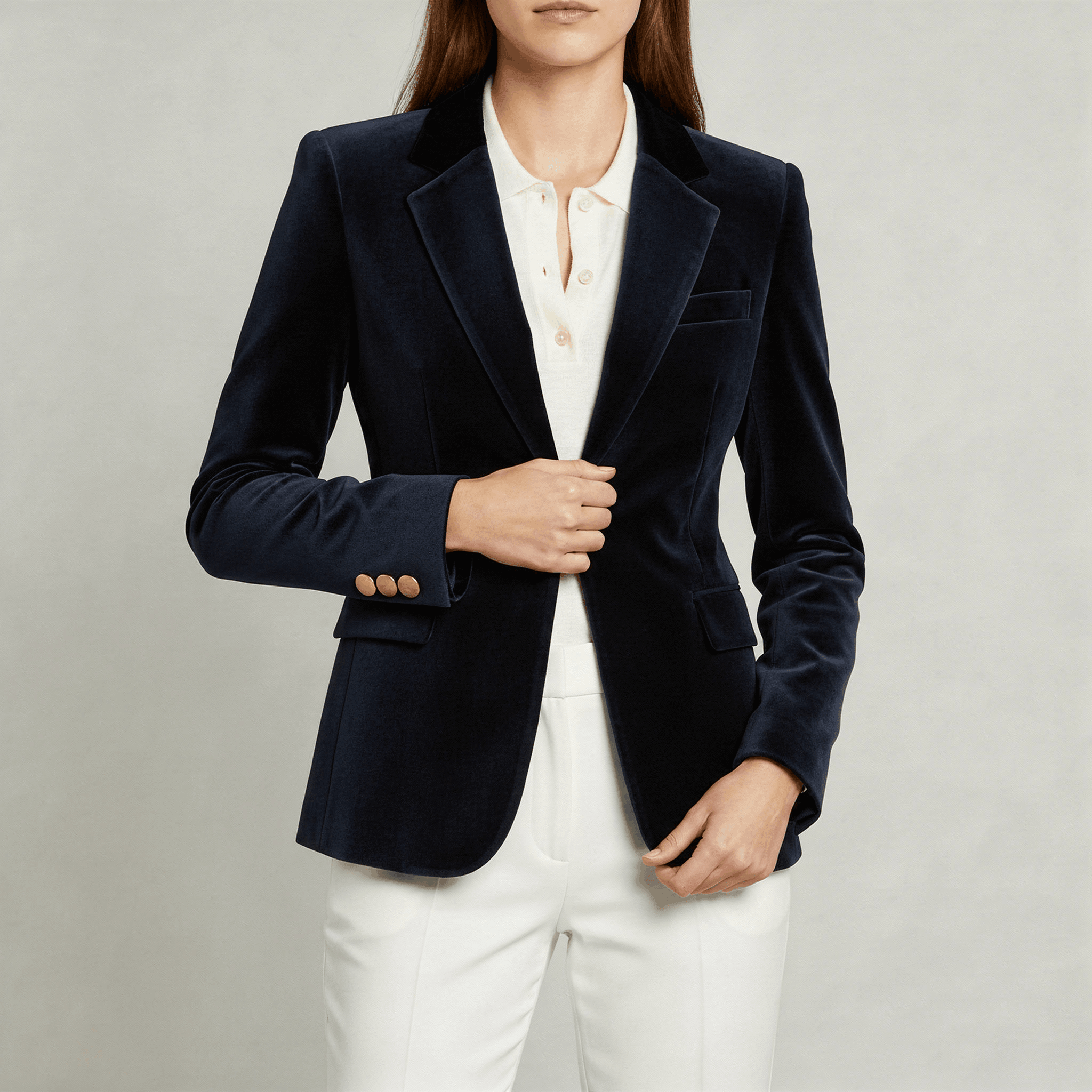 Platomer | Sammet med guldknappar kavaj