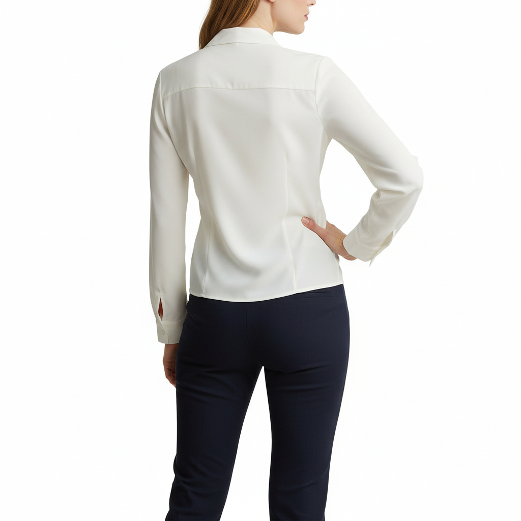 Platomer | Satin omlottblus med smickrande passform