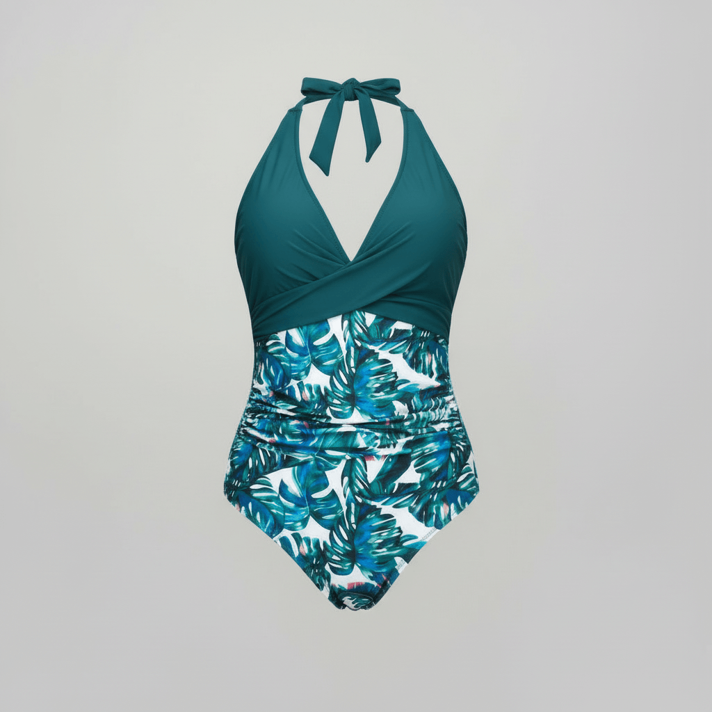 Platomer | Shapewear-baddräkt med push-up-effekt och V-ringning