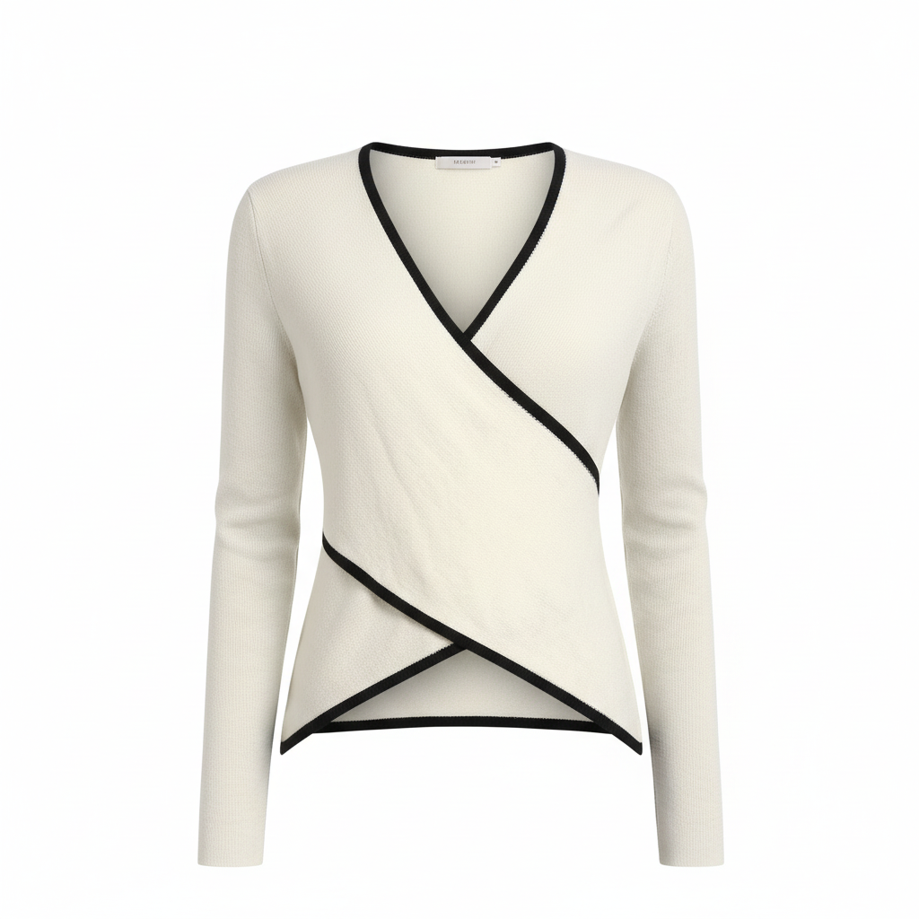 Platomer | V-ringad blus i mjukt tyg