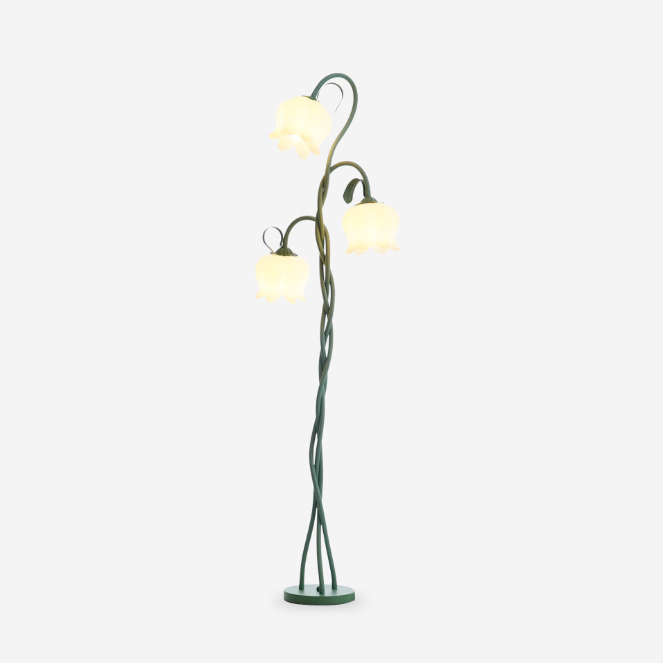 Twist Tulip | Justerbar Golvlampa med Tulpanformade Nyans för Elegant Heminredning 0