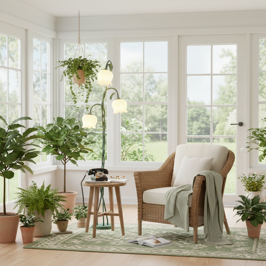 Twist Tulip | Justerbar Golvlampa med Tulpanformade Nyans för Elegant Heminredning 3