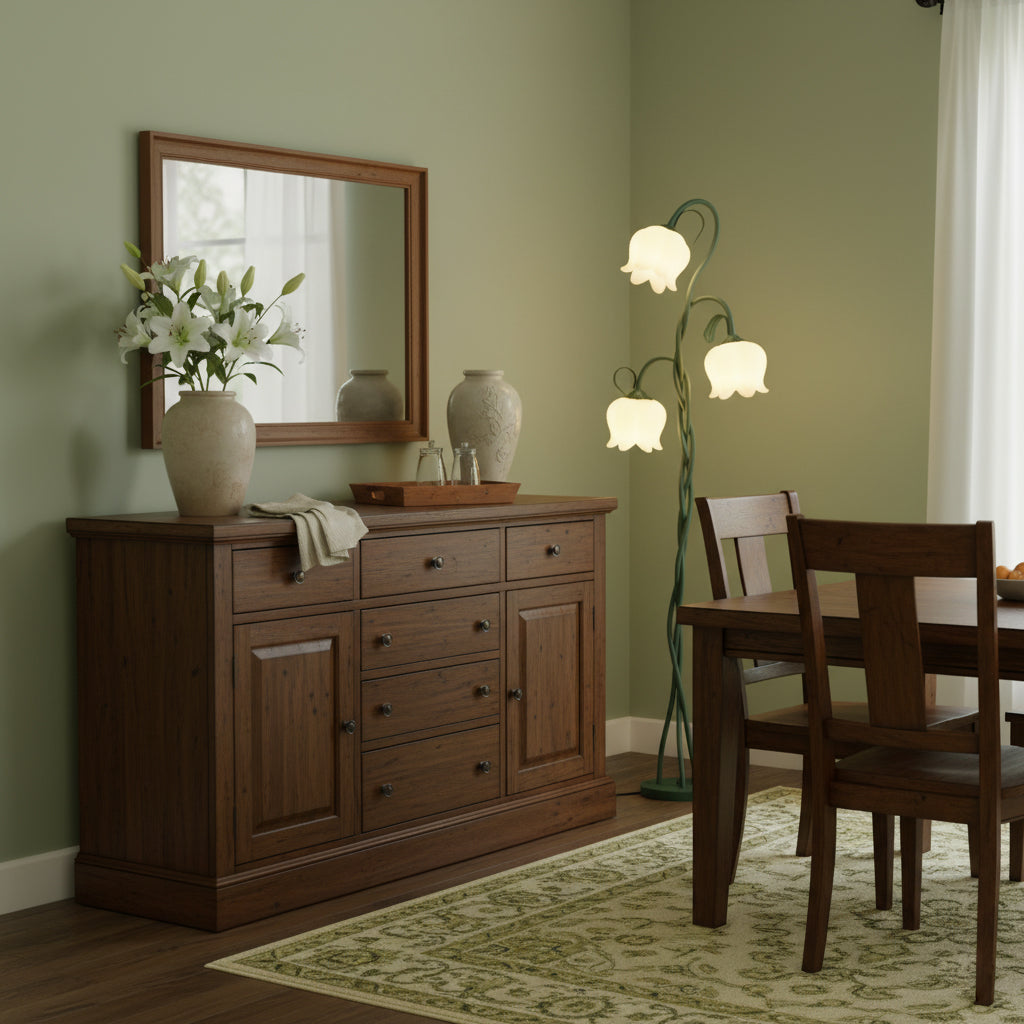 Twist Tulip | Justerbar Golvlampa med Tulpanformade Nyans för Elegant Heminredning 6