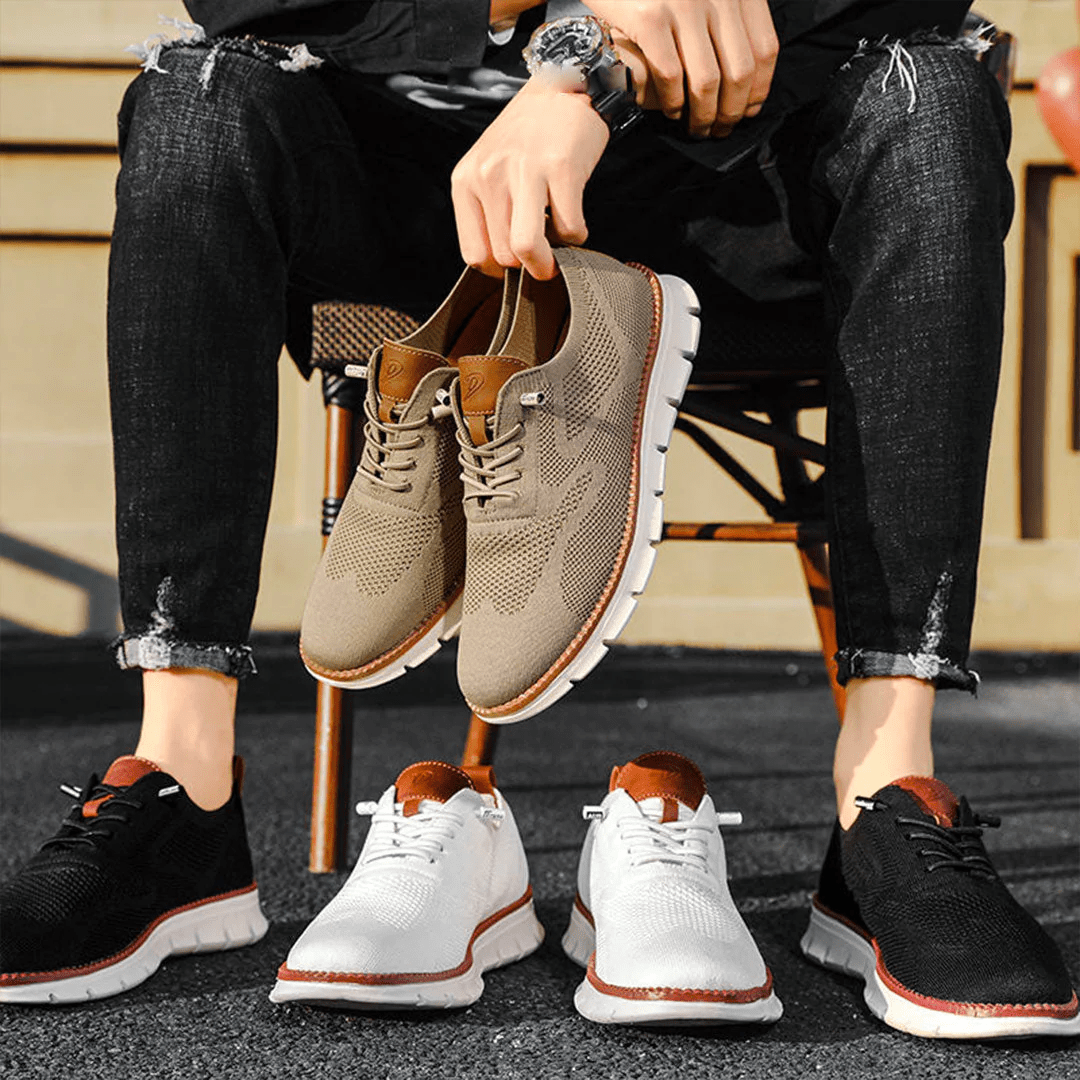 Bekväma sneakers för herr i mesh, lätta och luftiga, till vardag, jobb och promenad - view 7