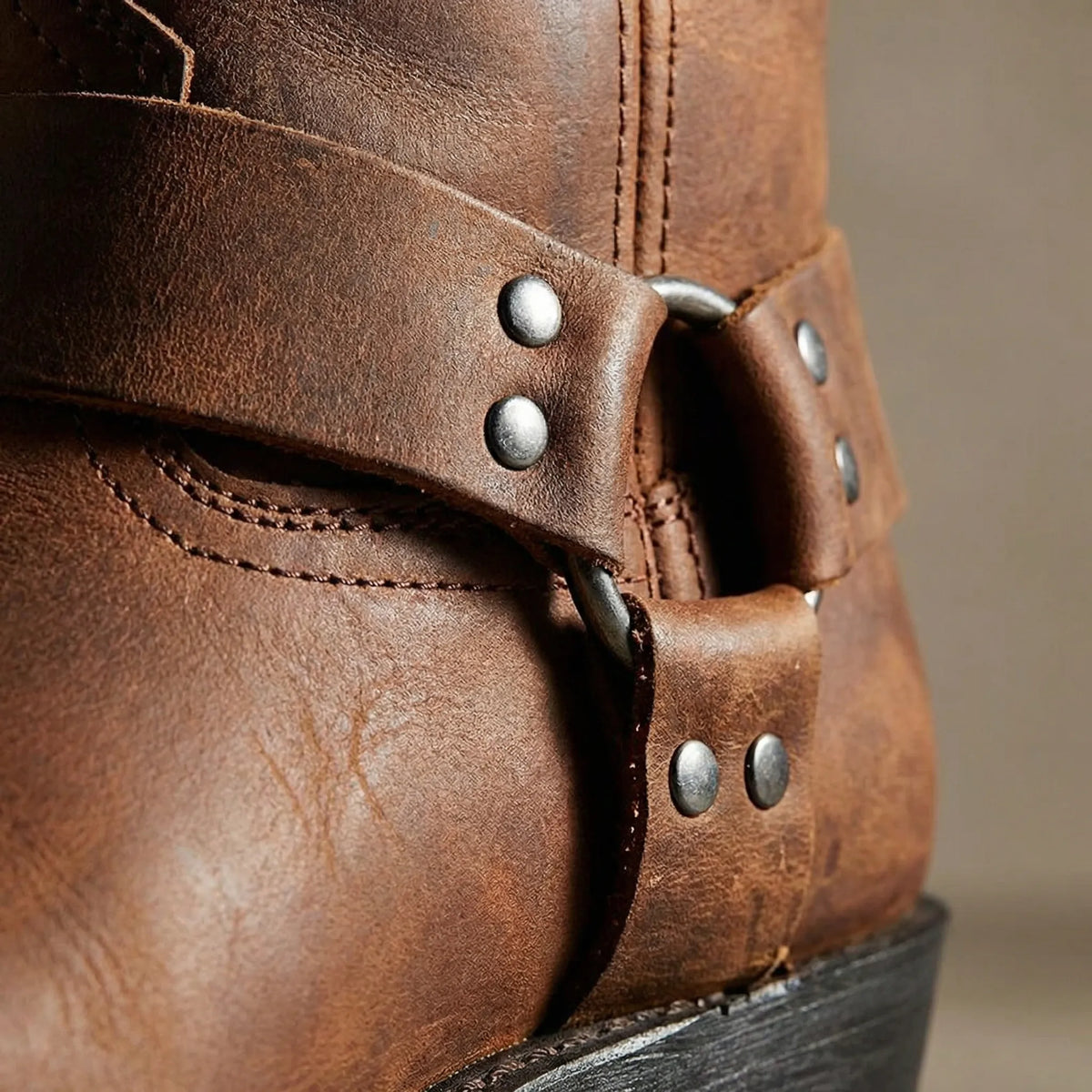 Cowboykängor herr i westernstil med nitar och blockklack, till jeans och vardag - view 5