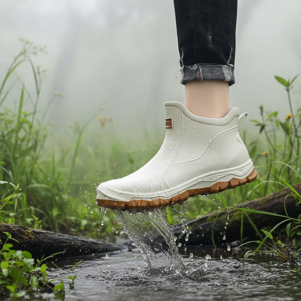 Låga gummistövlar för utomhusbruk, vattenavvisande och halkfria, slip on - view 9