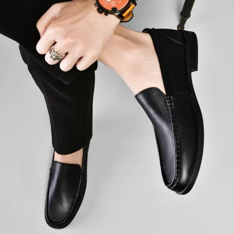 Loafers herr i äkta läder, eleganta finskor till kostym och kontor - view 11