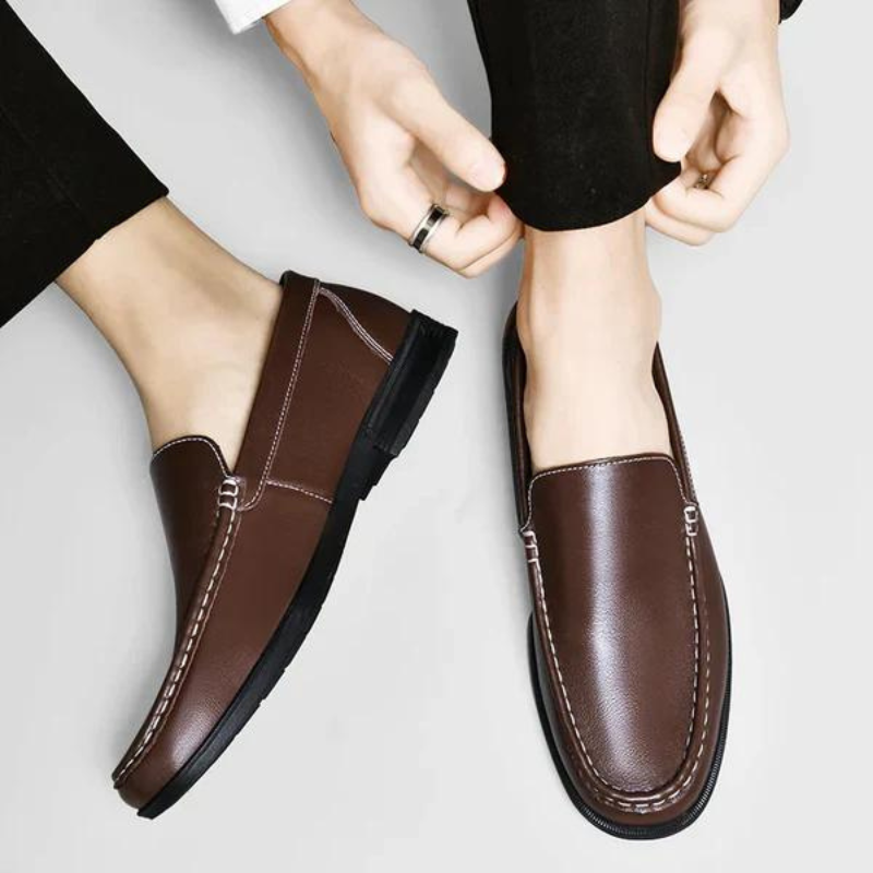 Loafers herr i äkta läder, eleganta finskor till kostym och kontor - view 18