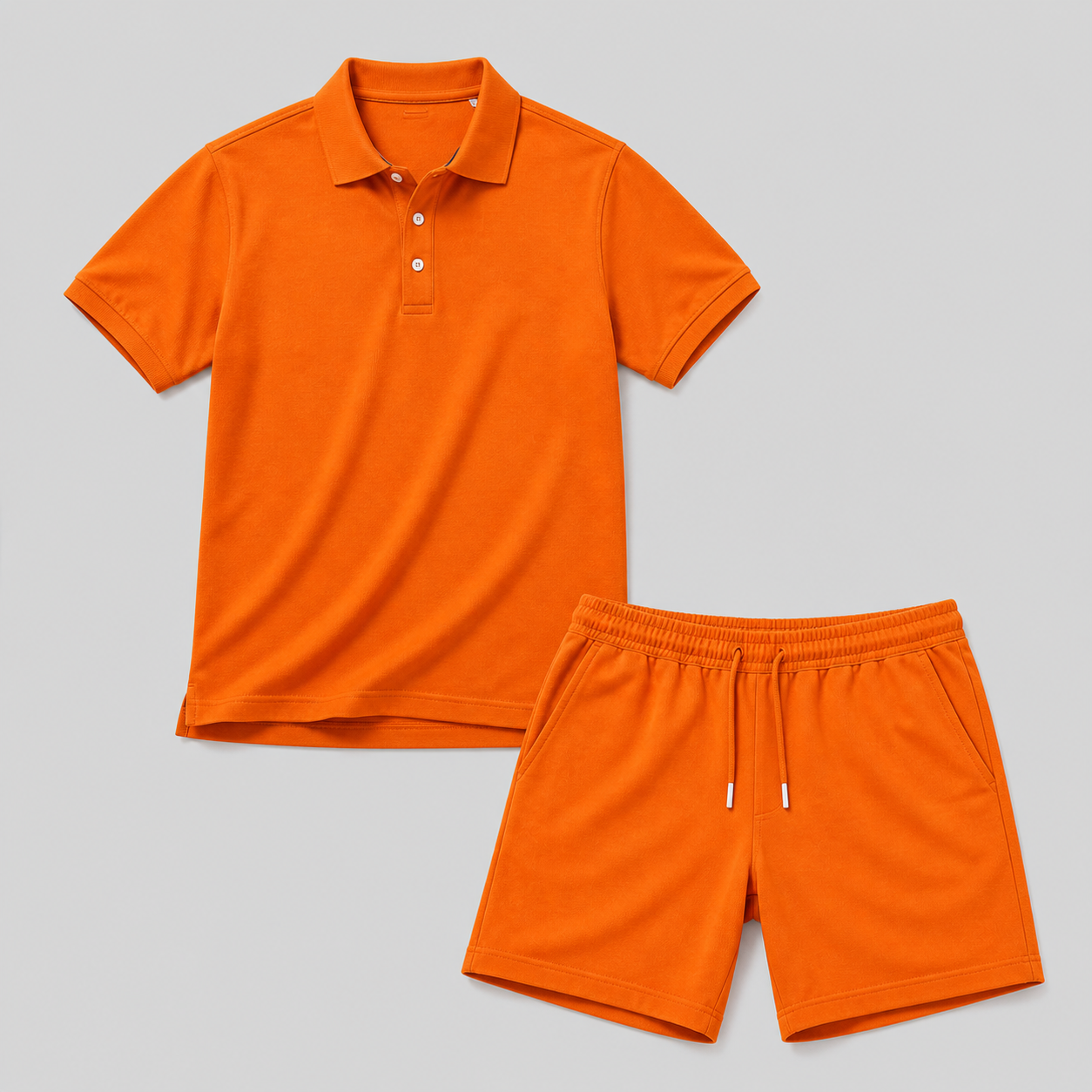 Sportset för herr med kortärmad piké och shorts, lätt och luftigt för sommaren och stranden - view 10